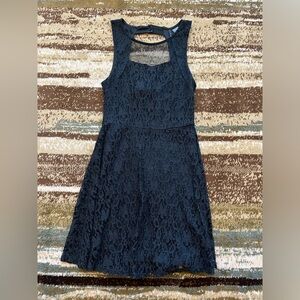 Elegant Juniors Fire Los Angeles Black Lace Dress